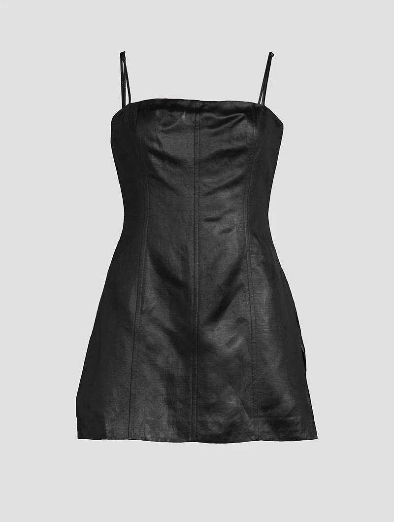 Linen Chintz Mini Dress