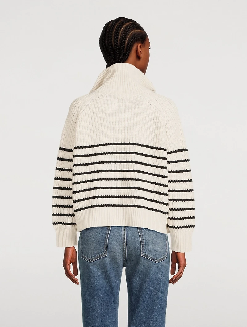 Amelina Cashmere Half-Zip Sweater