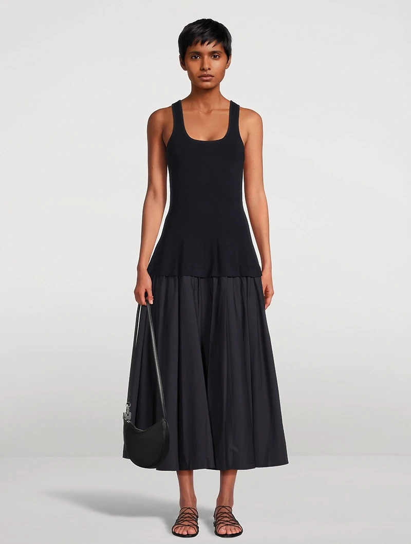 Silas Knit Bodice Midi Dress