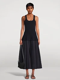 Silas Knit Bodice Midi Dress