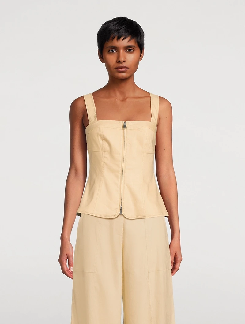 Nour Sleeveless Bustier Top