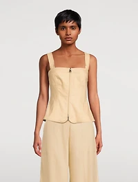 Nour Sleeveless Bustier Top