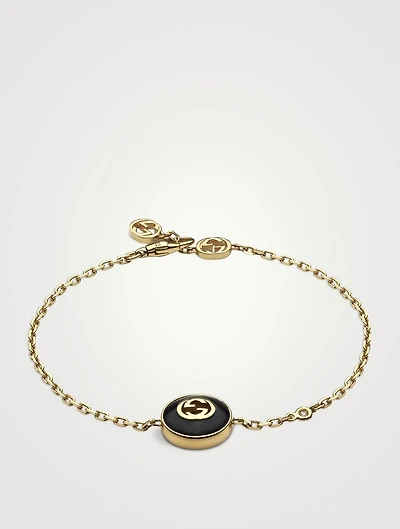 Gucci Interlocking 18K Diamond Bracelet