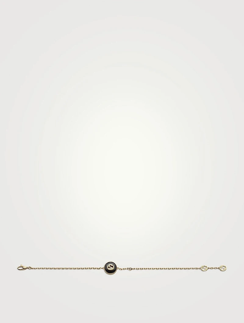 Gucci Interlocking 18K Diamond Bracelet