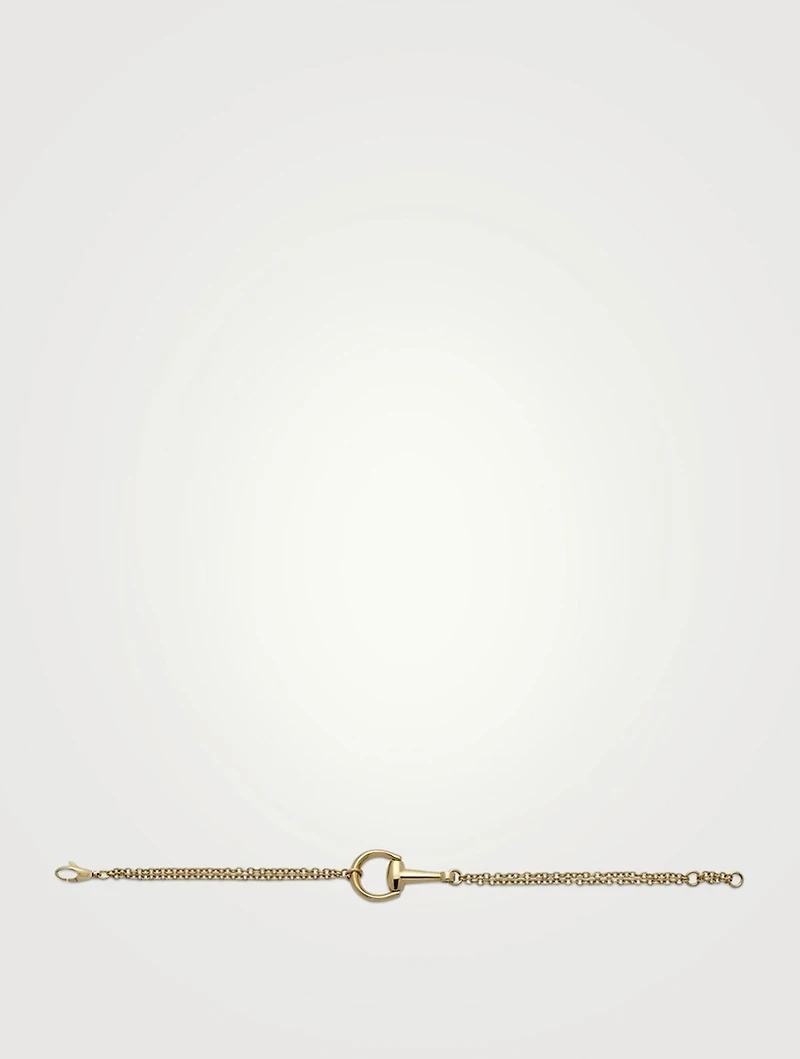 Horsebit 18K Gold Chain Bracelet