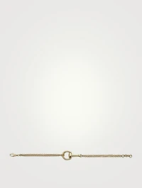 Horsebit 18K Gold Chain Bracelet