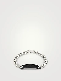 Silver Chain Bracelet With GG Tag