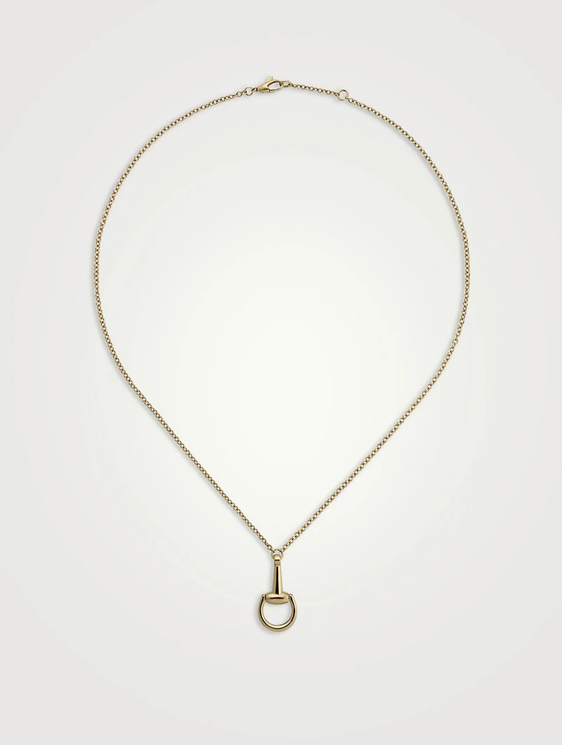 Horsebit 18K Gold Chain Necklace
