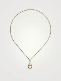 Horsebit 18K Gold Chain Necklace