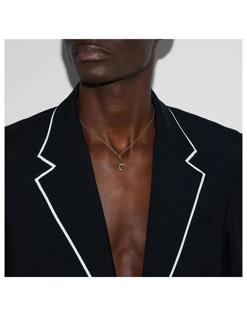 Horsebit 18K Gold Chain Necklace