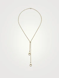 Horsebit 18K Gold Pendant Necklace