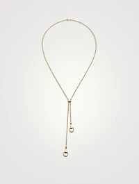 Horsebit 18K Gold Pendant Necklace
