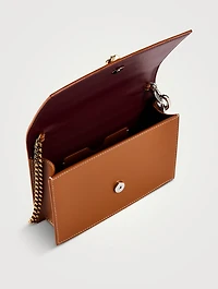 Small Skull Leather Crossbody Bag