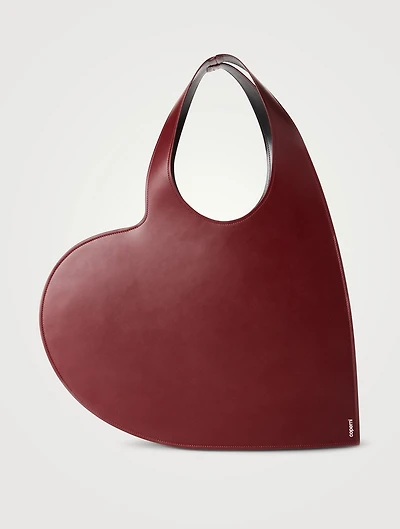 Heart Leather Tote Bag