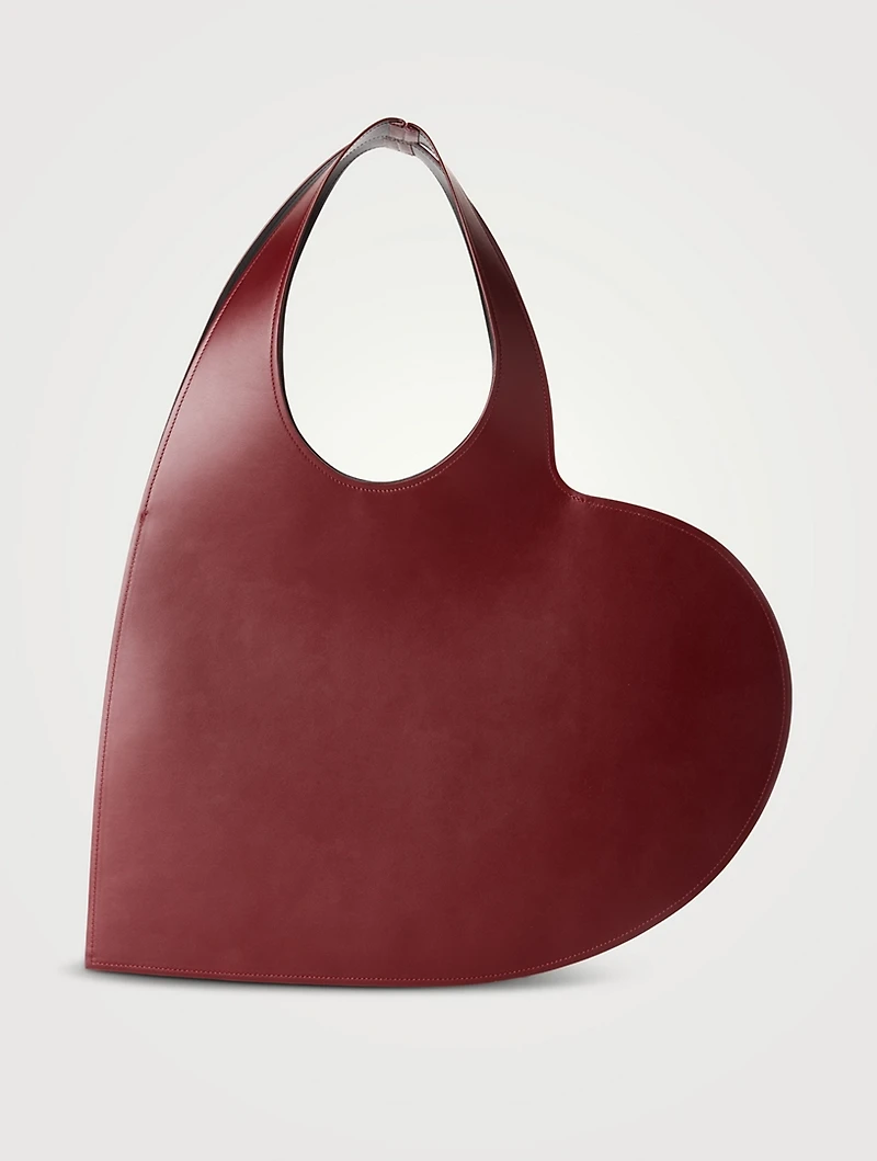 Heart Leather Tote Bag