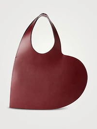 Heart Leather Tote Bag
