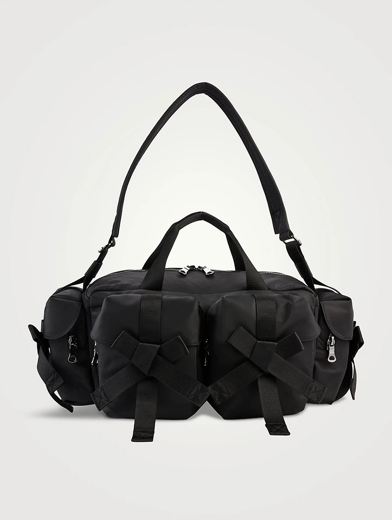 Utility Embellished Bow Pochette Bag
