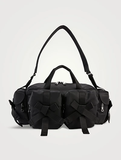 Utility Embellished Bow Pochette Bag