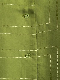 Monogram Silk Pajama Shirt