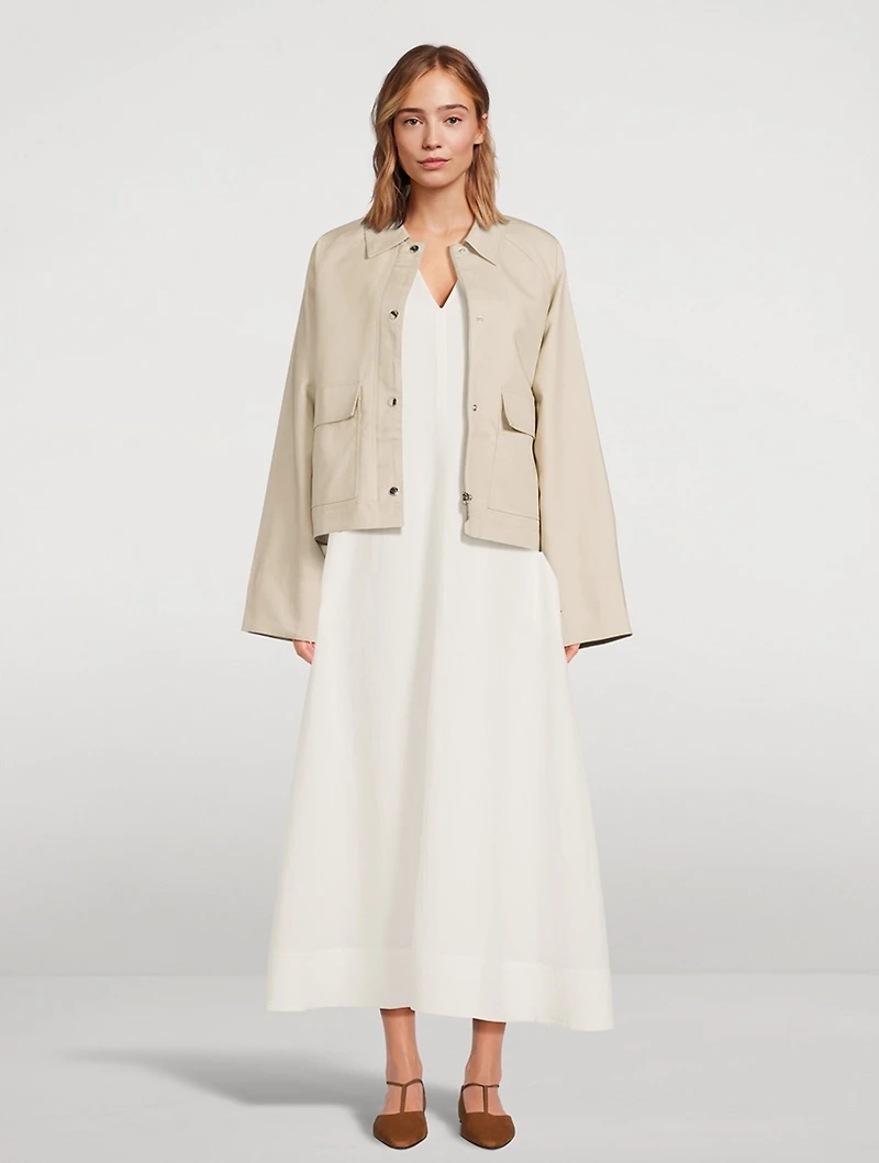 Cropped Cotton Jacket