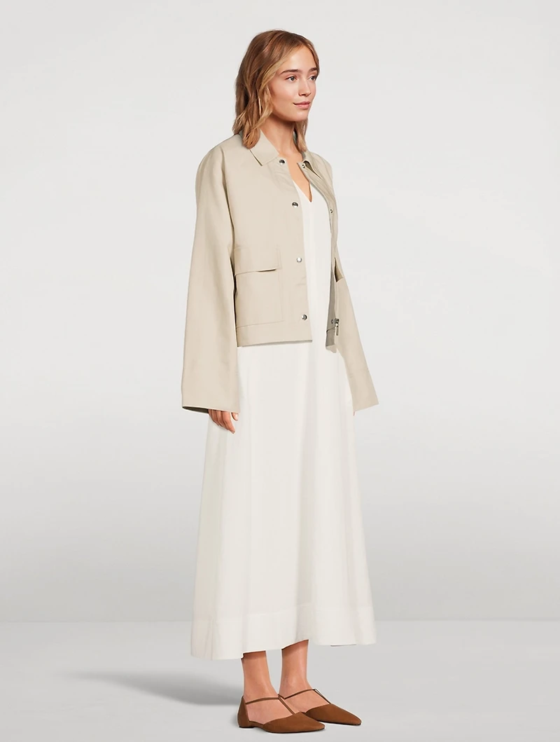Cropped Cotton Jacket