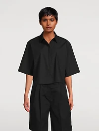Cropped Organic Poplin Shirt