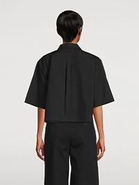 Cropped Organic Poplin Shirt