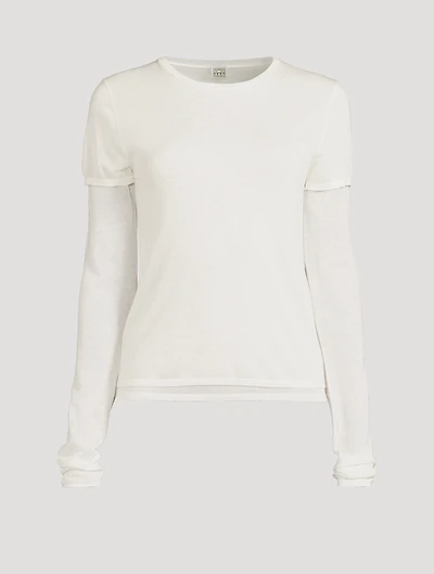 Layered Knit T-Shirt