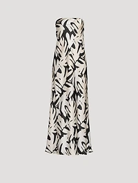 Micah Strapless Silk Bias Maxi Dress