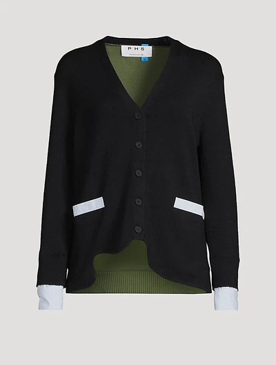Lilo Colourblock Wool Cardigan