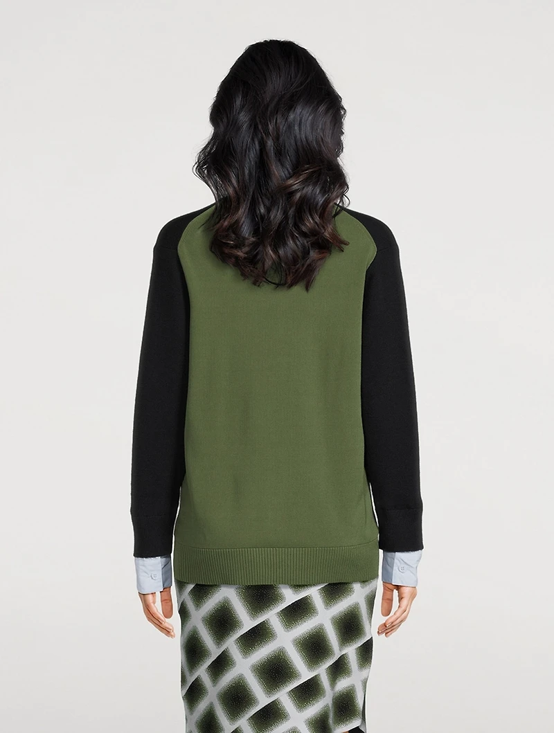 Lilo Colourblock Wool Cardigan