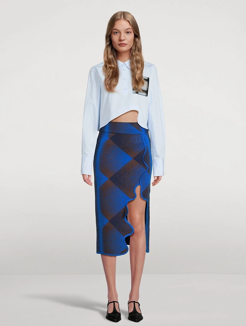 Holly Wavy Midi Skirt