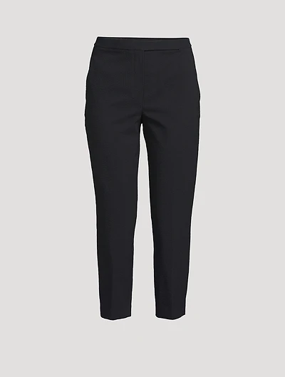 Slim Seersucker Trousers