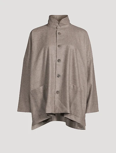 Windowpane Bouclé Jacket