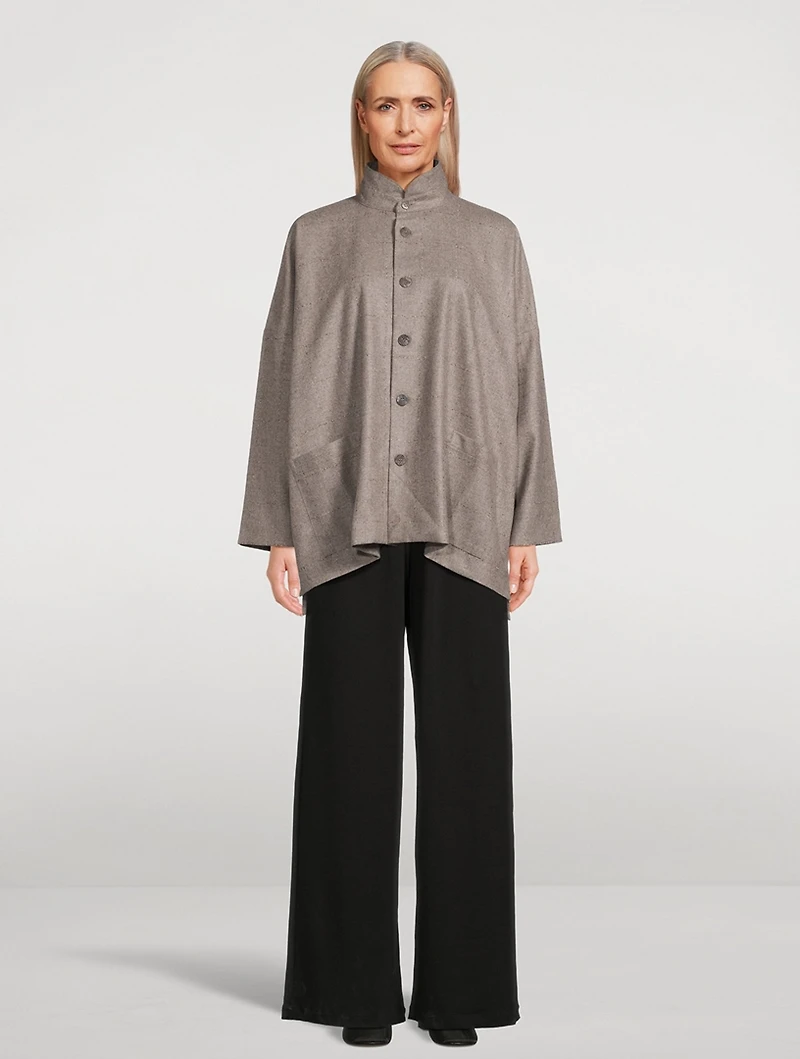 Windowpane Bouclé Jacket