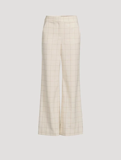 Tonelli Wide-Leg Trousers Check Print