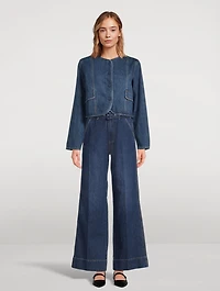 Taylor Belted Wide-Leg Jeans