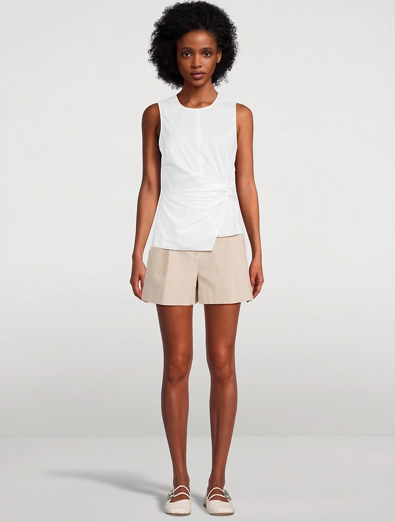 Haina Stretch Cotton Shorts
