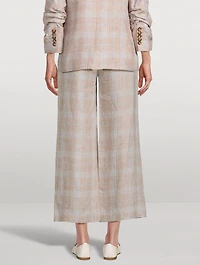 Brixton Wide Leg Linen Pants