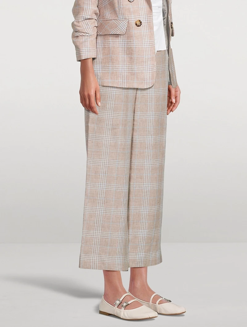 Brixton Wide Leg Linen Pants