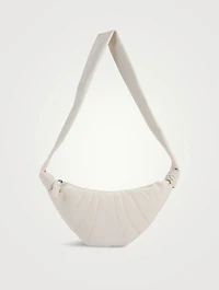 Small Croissant Leather Shoulder Bag