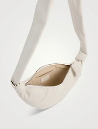 Small Croissant Leather Shoulder Bag