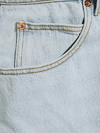Zipped-Back Balloon-Leg Jeans