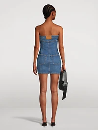 Strapless Denim Mini Dress