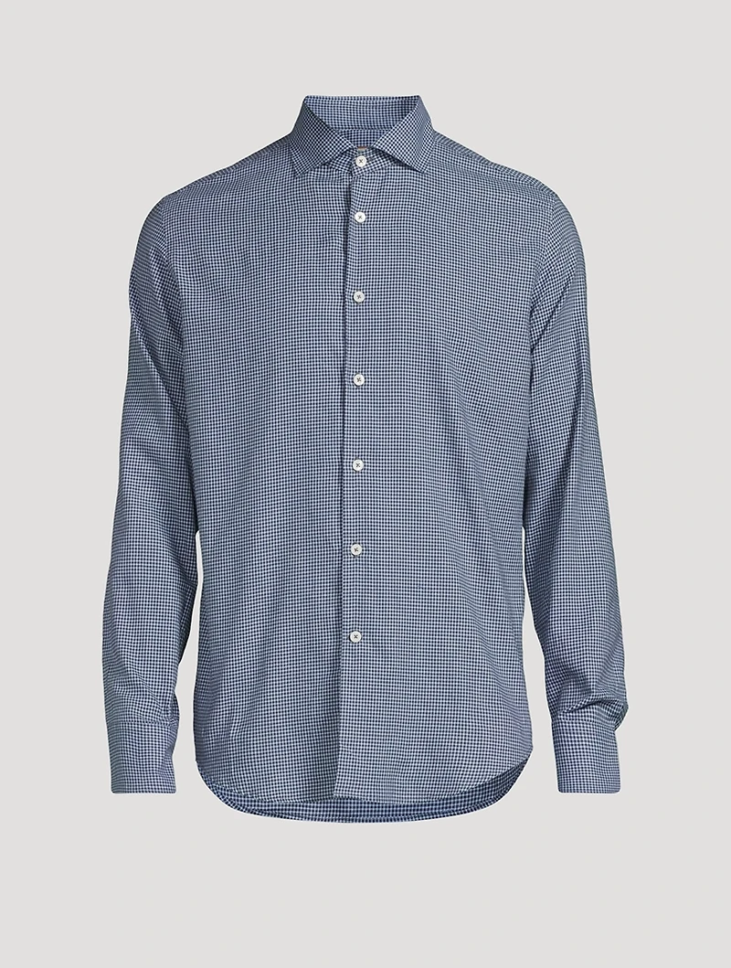 Check Cotton Dress Shirt