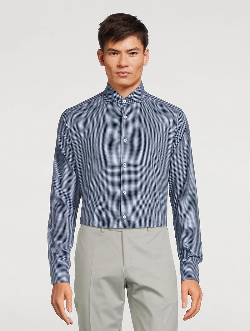 Check Cotton Dress Shirt