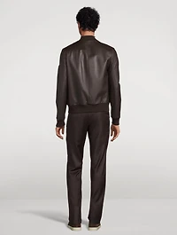 Reversible Leather Bomber Jacket