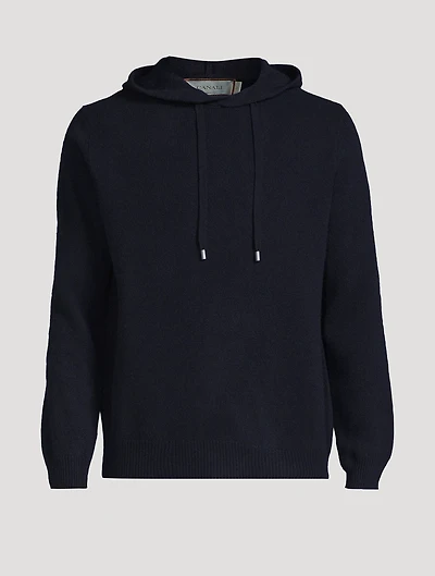 Wool And Cashmere Pullover With Hood
