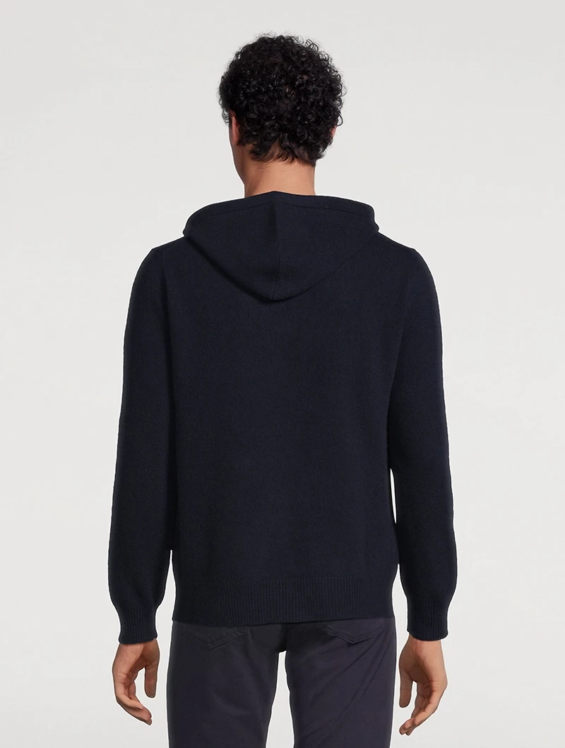 Wool And Cashmere Pullover With Hood