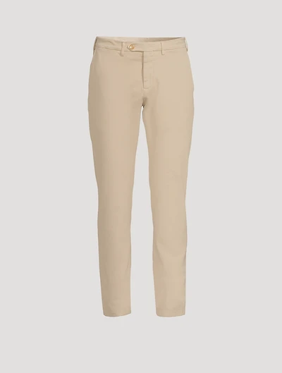Stretch Cotton Twill Chino Pants